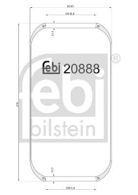 Burduf, suspensie pneumatica FEBI BILSTEIN 20888