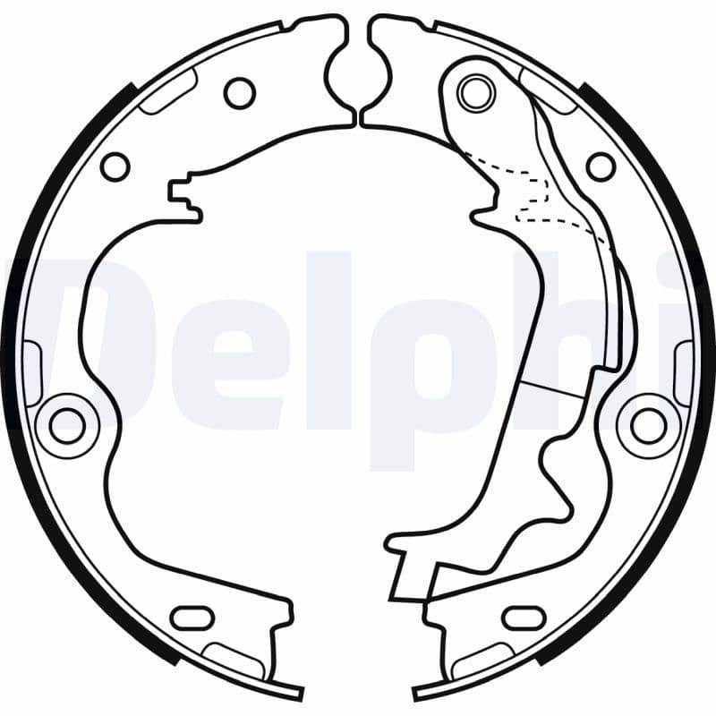 Set saboti frana, frana de mana DELPHI LS2083
