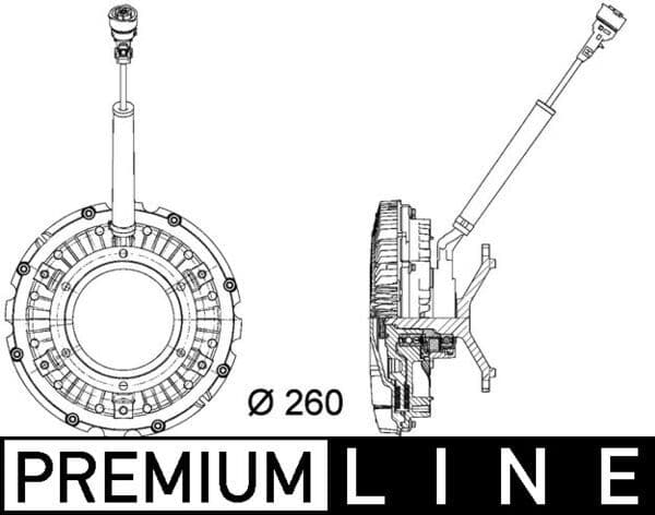 Cupla, ventilator radiator MAHLE BEHR *** PREMIUM LINE *** CFC 90 000P