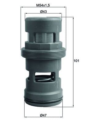 termostat,racire ulei MAHLE BEHR TO 18 114
