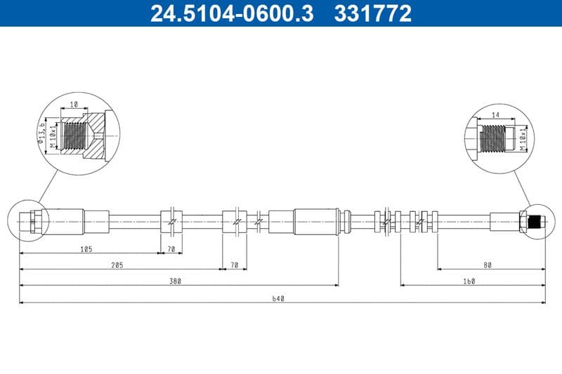 Furtun frana ATE 24.5104-0600.3