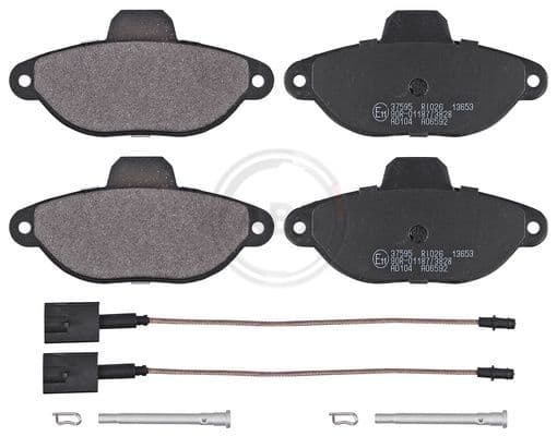set placute frana,frana disc ABS 37595