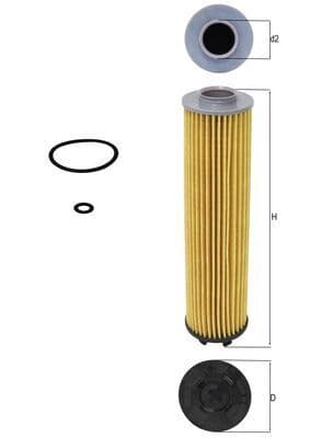 Filtru ulei MAHLE OX 1340D