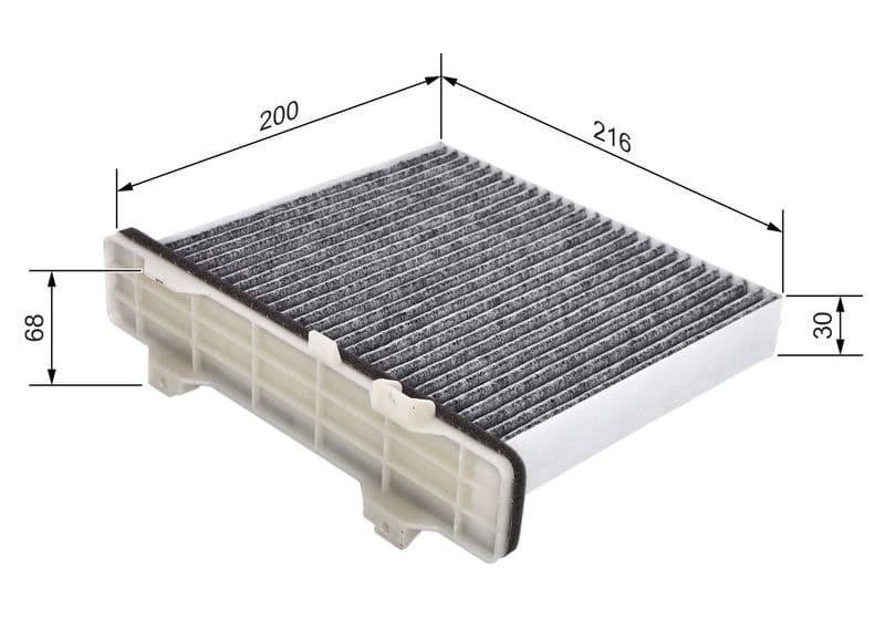 Filtru, aer habitaclu BOSCH 1 987 435 519
