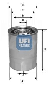filtru combustibil UFI 24.327.00