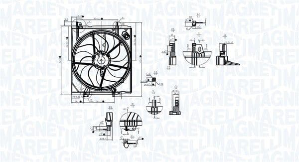 Ventilator, radiator MAGNETI MARELLI 069422787010