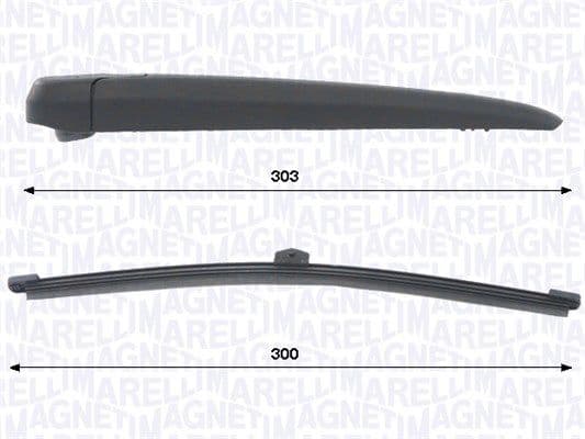 Set stergatoare, curatare parbriz MAGNETI MARELLI 000723180463