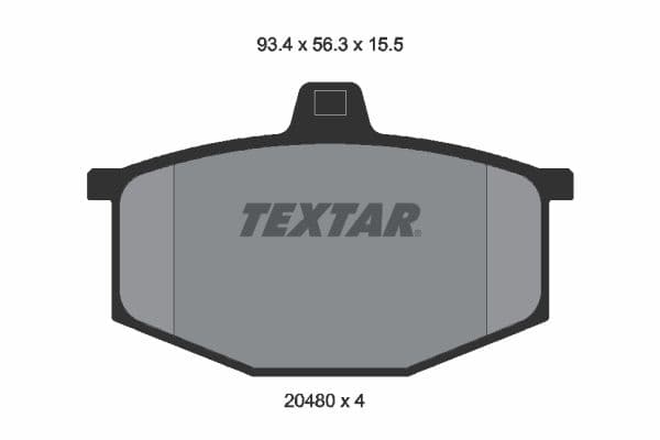 set placute frana,frana disc TEXTAR 2048002