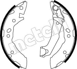 Set saboti frana METELLI 53-0168