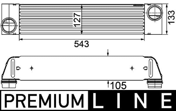 Intercooler, compresor MAHLE BEHR *** PREMIUM LINE *** CI 193 000P