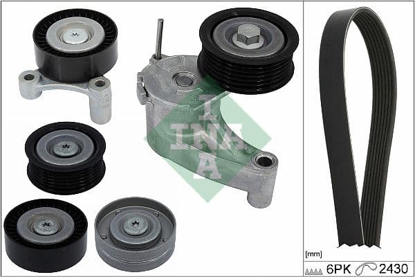 Set curea transmisie cu caneluri Schaeffler INA 529 0554 10