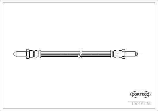 Furtun frana CORTECO 19018736