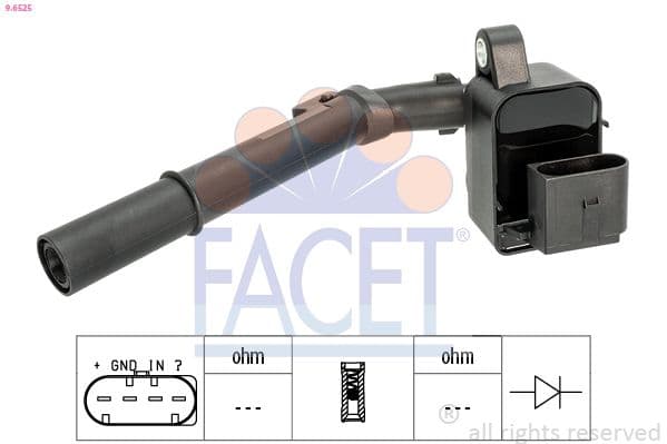 bobina de inductie FACET OE Equivalent 9.6525