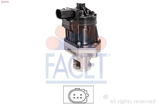 Supapa EGR FACET Made in Italy - OE Equivalent 23.0115
