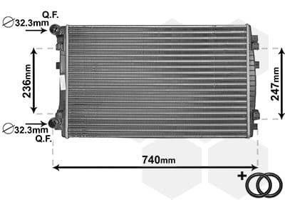 Radiator, racire motor VAN WEZEL 58002338