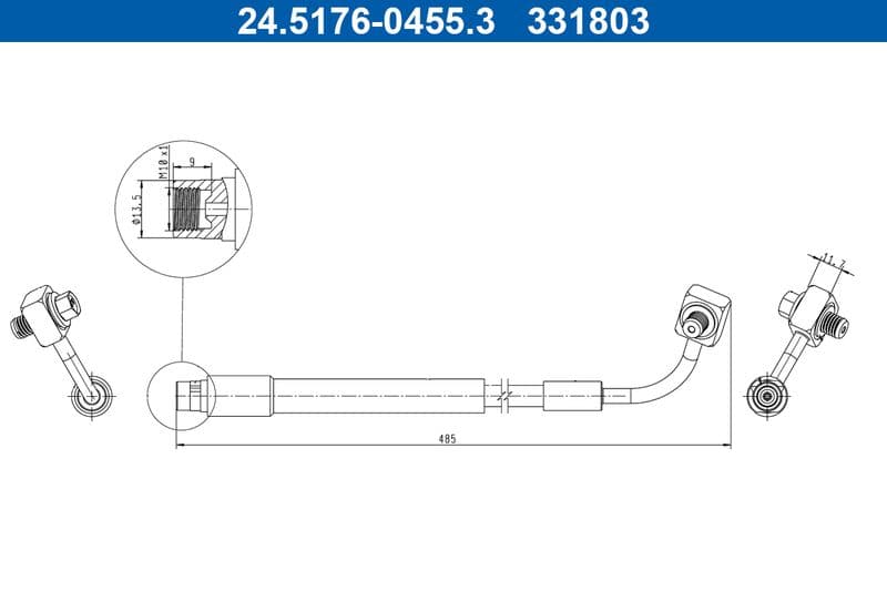 Furtun frana ATE 24.5176-0455.3