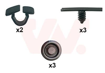 Set montaj, capota motor VAN WEZEL 0374797