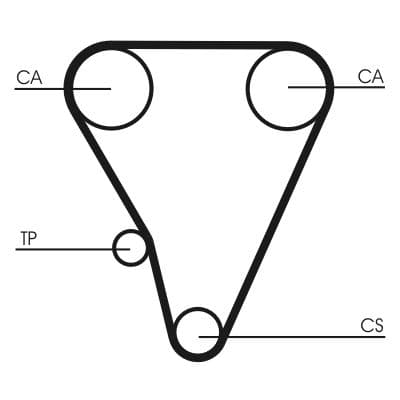 Curea de distributie CONTINENTAL CTAM CT555