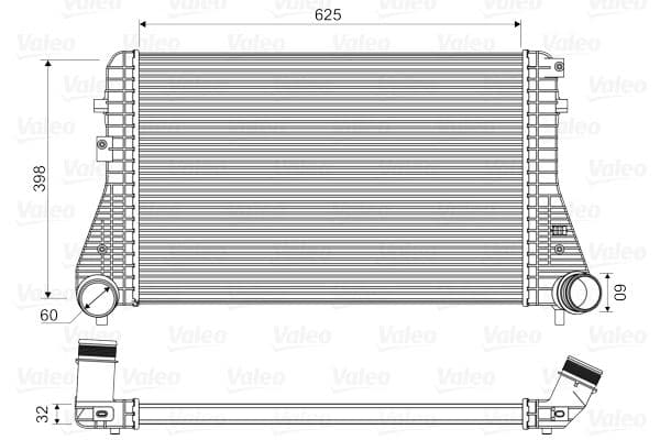Intercooler, compresor VALEO 818339