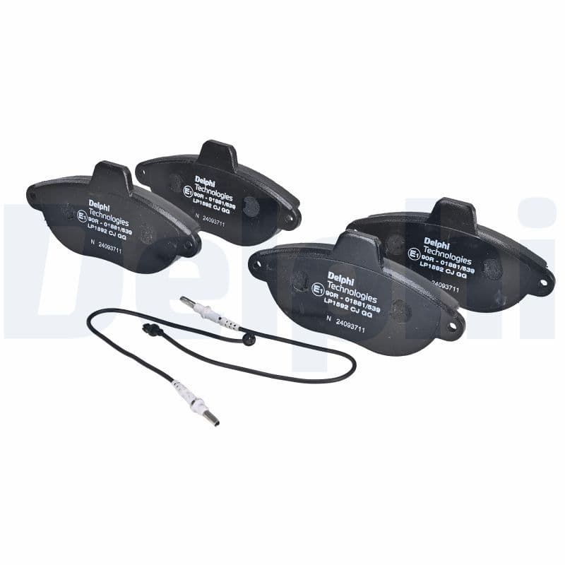 set placute frana,frana disc DELPHI LP1592