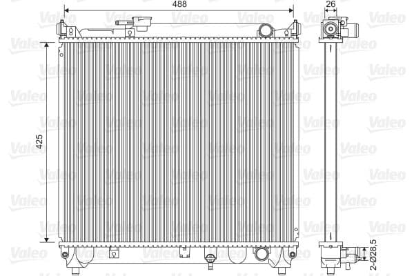 Radiator, racire motor VALEO 734662