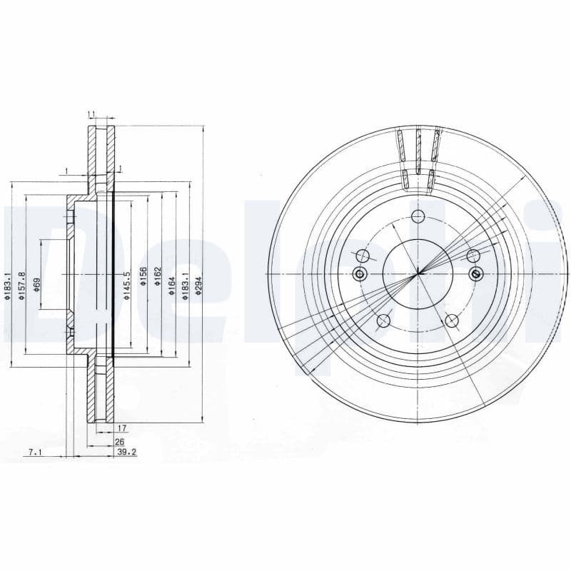 Disc frana DELPHI BG3860