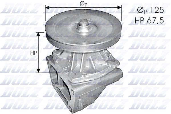 Pompă de apă, răcire motor DOLZ S124