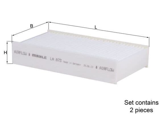 Filtru, aer habitaclu MAHLE LA 873/S