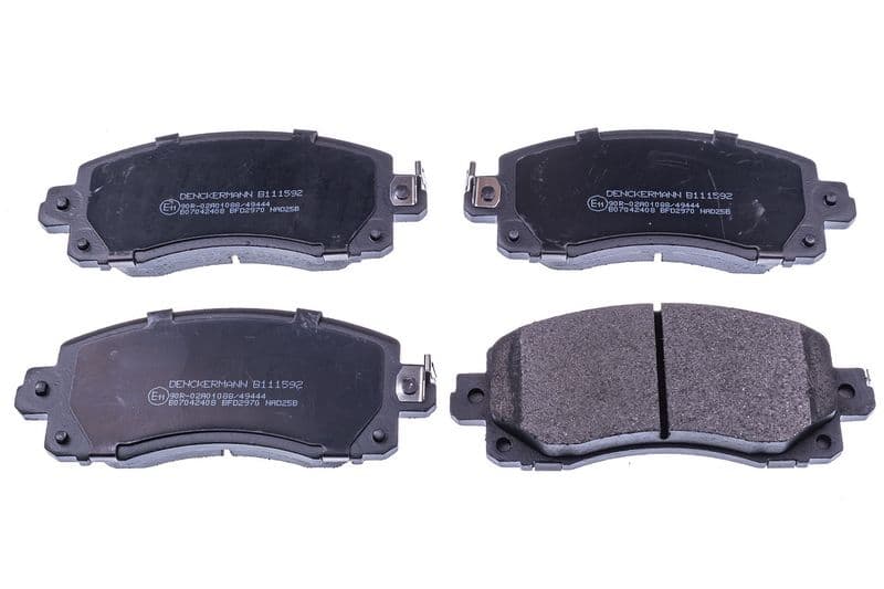 set placute frana,frana disc DENCKERMANN B111592