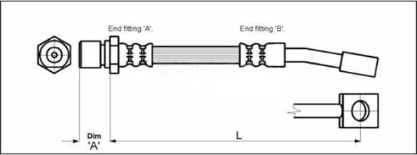 Furtun frana METZGER AUTOTEILE 4114679