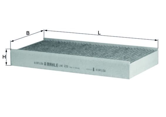 Filtru, aer habitaclu MAHLE LAK 232