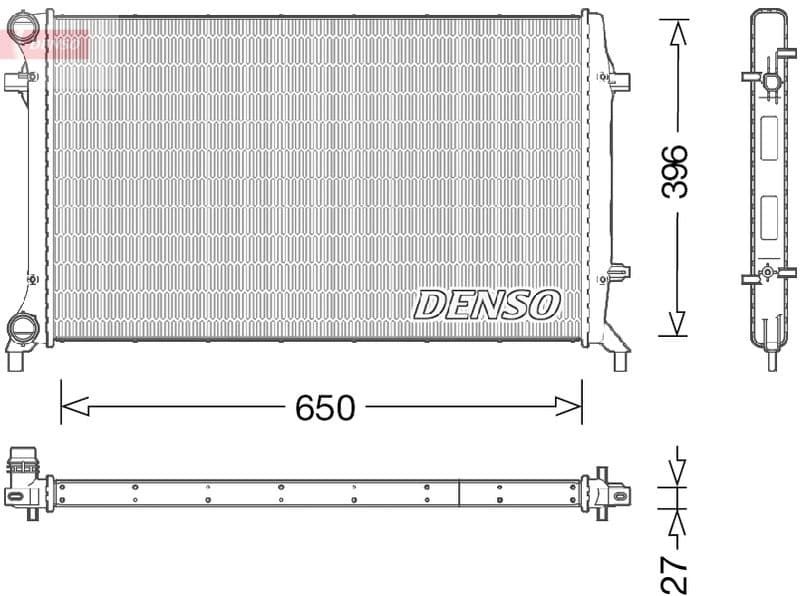 Radiator, racire motor DENSO DRM32045