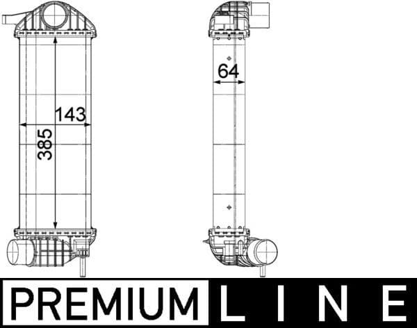 Intercooler, compresor MAHLE BEHR *** PREMIUM LINE *** CI 244 000P
