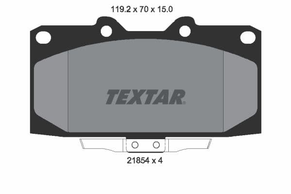 set placute frana,frana disc TEXTAR 2185401