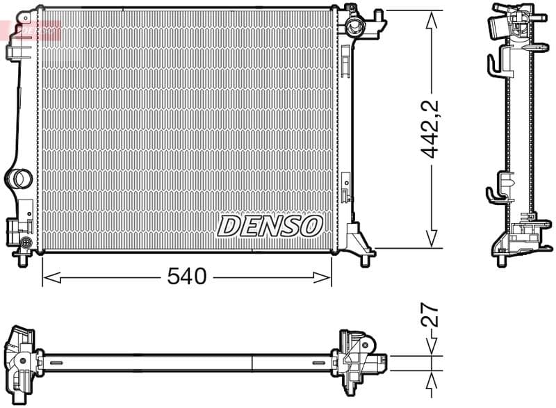 Radiator, racire motor DENSO DRM23116