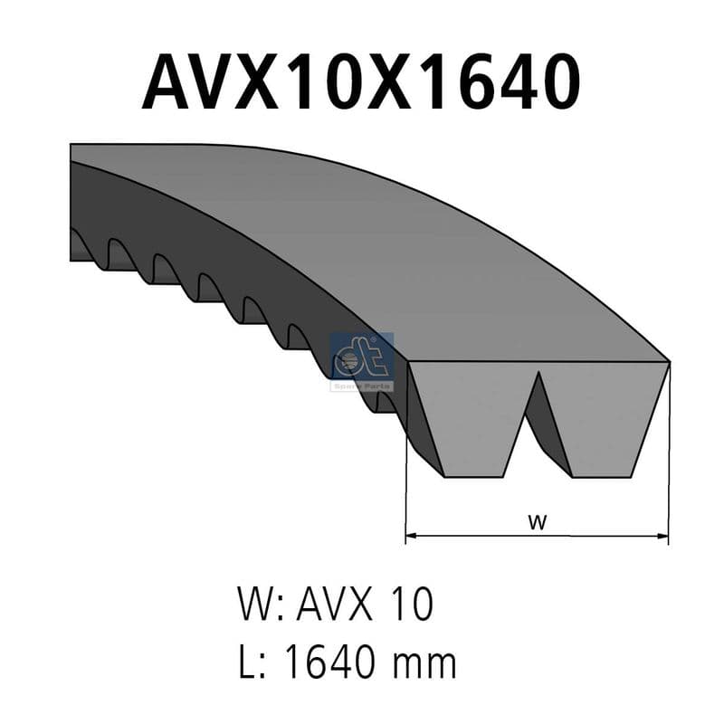 Set curea trapezoidala DT Spare Parts 3.34447