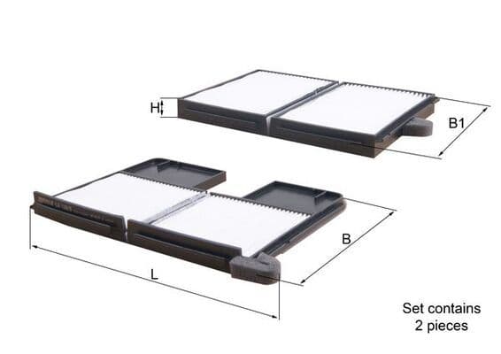 Filtru, aer habitaclu KNECHT LA 186/S