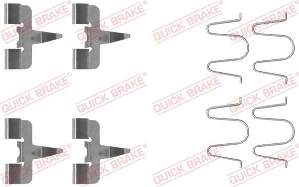 Set accesorii, placute frana QUICK BRAKE 109-1207