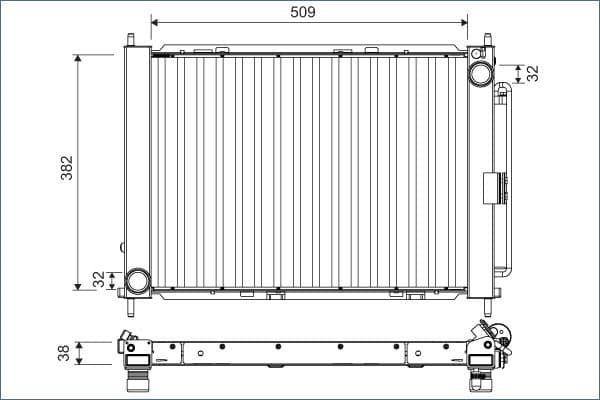 Modul racire VALEO 822675