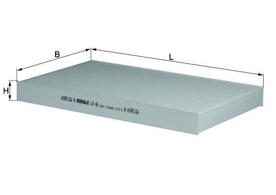 Filtru, aer habitaclu KNECHT LA 46