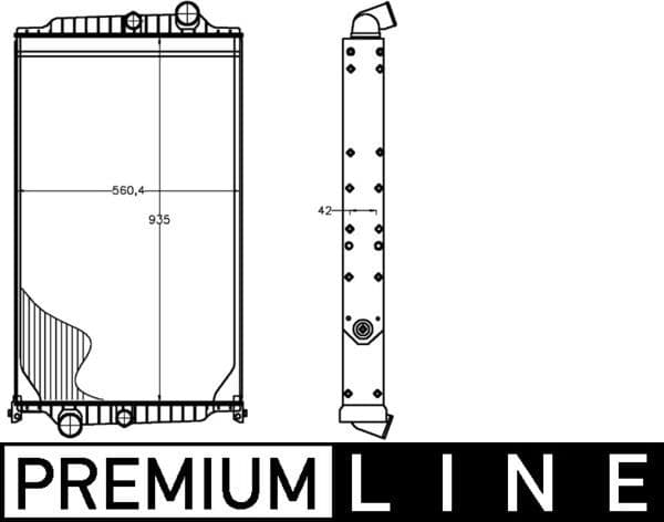 Radiator, racire motor MAHLE BEHR *** PREMIUM LINE *** CR 1227 000P