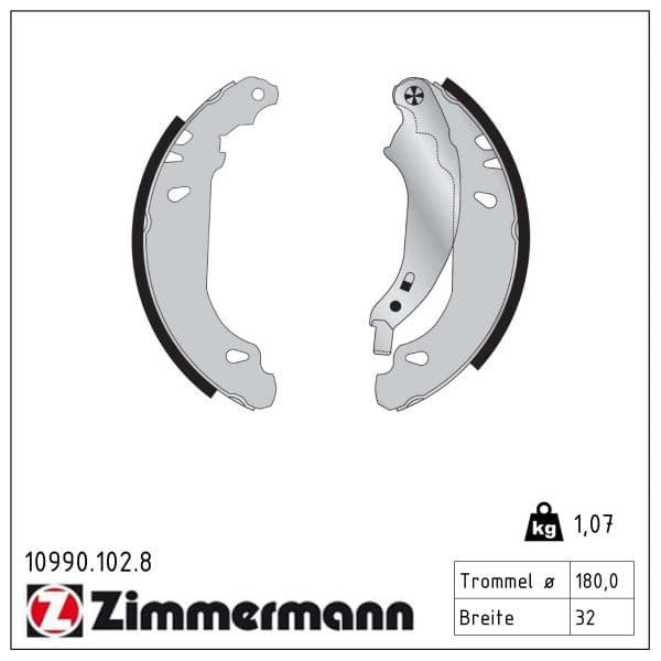 Set saboti frana ZIMMERMANN 10990.102.8