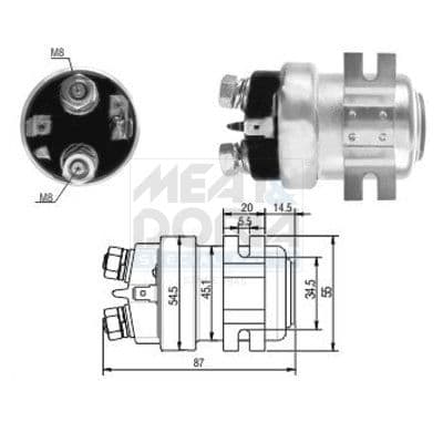Solenoid, electromotor MEAT & DORIA 46001