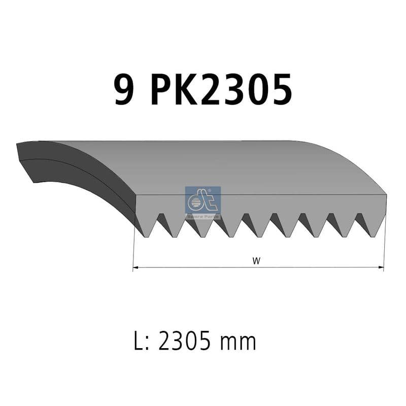 Curea transmisie cu caneluri DT Spare Parts 4.81704