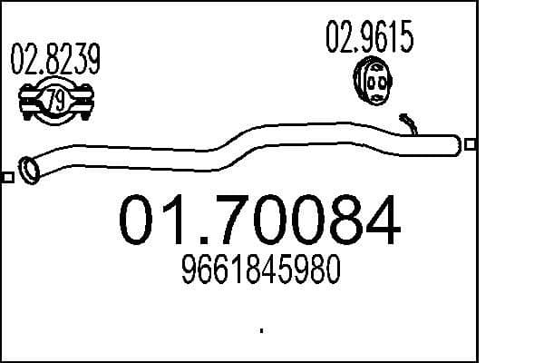 Racord evacuare MTS 01.70084