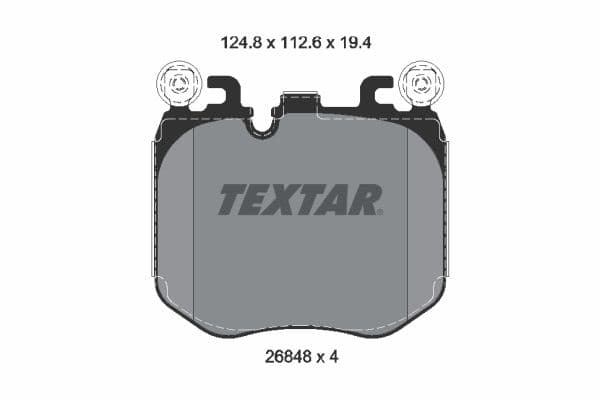 set placute frana,frana disc TEXTAR 2684801