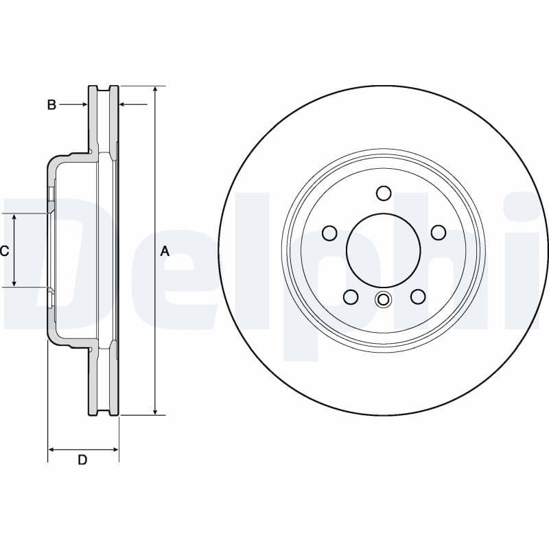 Disc frana DELPHI BG9159C