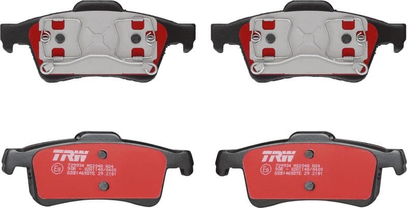 set placute frana,frana disc TRW DTEC COTEC GDB1469DTE