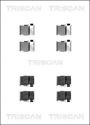 Set accesorii, placute frana TRISCAN 8105 131620