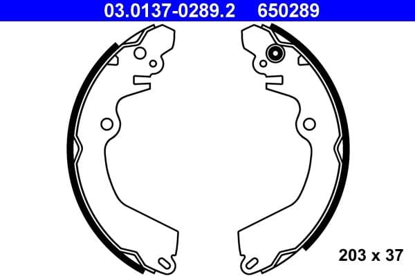 Set saboti frana ATE 03.0137-0289.2